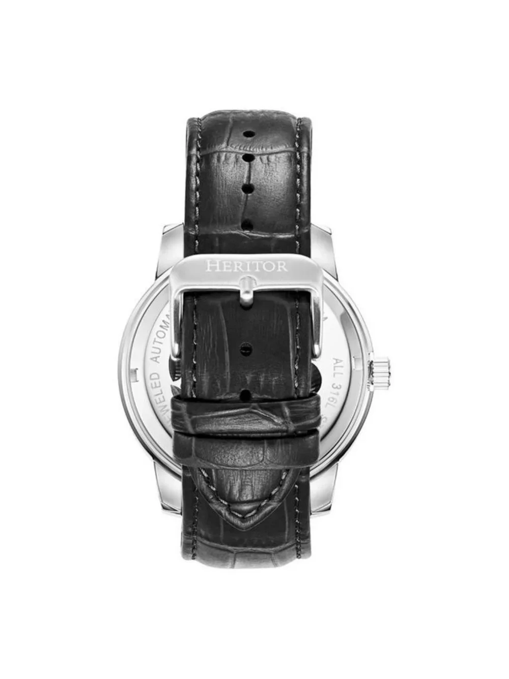 NWT Heritor Emmanuel Automatic Silver Dial Men's Watch